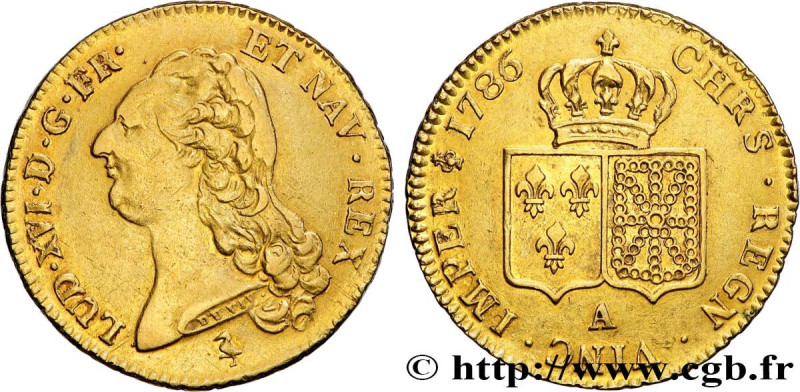 LOUIS XVI
Type : Double louis d'or dit "aux écus accolés" 
Date : 1786 
Mint nam...