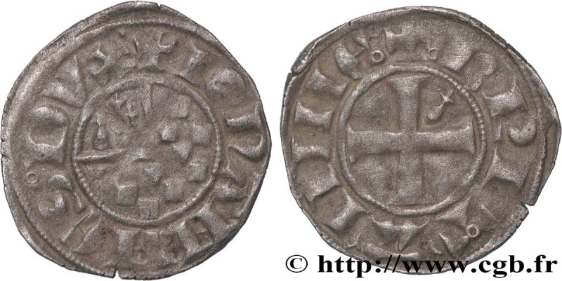 BRITTANY - DUCHY OF BRITTANY - JOHN II
Type : Denier 
Date : c. 1290 
Date : n.d...