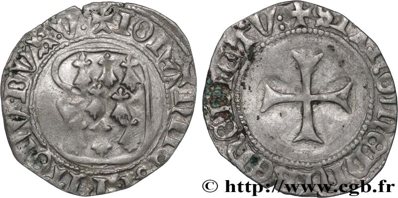 BRITTANY - DUCHY OF BRITTANY - JOHN V 
Type : Blanc à la targe 
Date : n.d. 
Min...