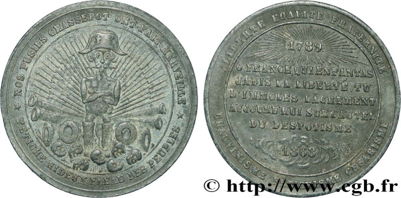 SATIRICAL COINS - 1870 WAR AND BATTLE OF SEDAN
Type : Médaille satirique 
Date :...