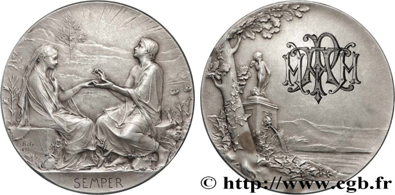 LOVE AND MARRIAGE
Type : Médaille, Semper 
Date : 1901 
Metal : silver 
Diameter...