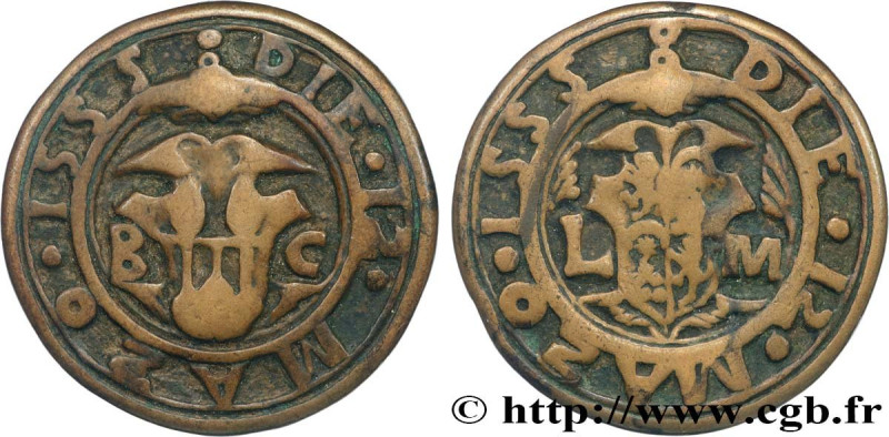 LOVE AND MARRIAGE
Type : Médaille de mariage 
Date : 1555 
Metal : bronze 
Diame...