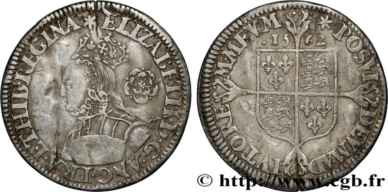 ENGLAND - KINGDOM OF ENGLAND - ELIZABETH I
Type : 6 Pence  
Date : 1562 
Mint na...