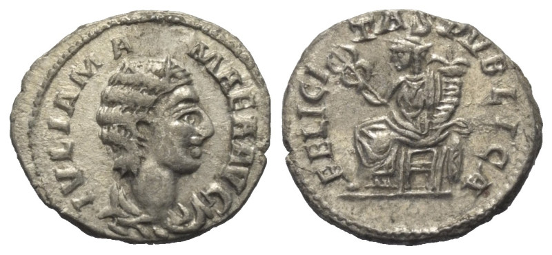 Imitationen römischer Münzen.


Imitation eines Denars (Silber) der Iulia Mam...
