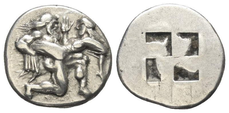 Inseln vor Thrakien. Thasos.

 Stater (Silber). Ca. 480 - 463 v. Chr.
Vs: Nac...