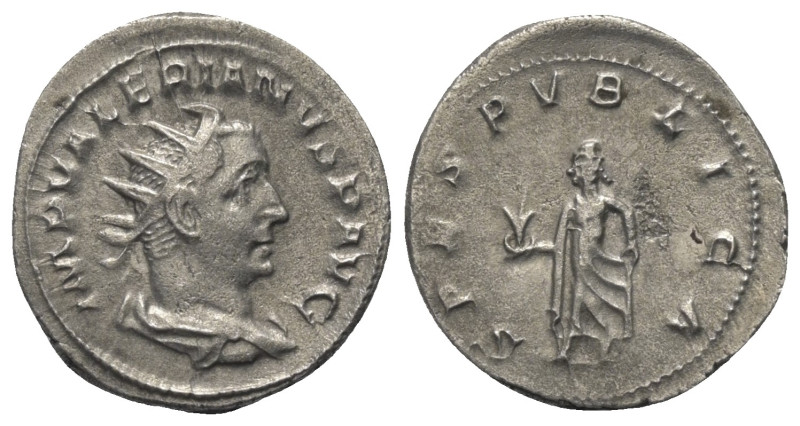 Valerianus I. (253 - 260 n. Chr.).

 Antoninian (Silber). 255 n. Chr. Viminaci...