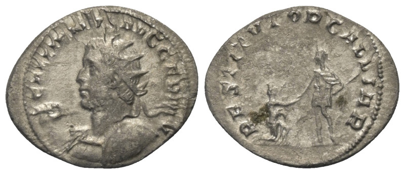 Gallienus (253 - 268 n. Chr.).

 Antoninian (Silber). 257 - 258 n. Chr. Coloni...