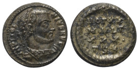 Licinius I. (308 - 324 n. Chr.).

 Follis (Bronze). 320 n. Chr. Thessalonica.
Vs: IMP LICINIVS AVG. Büste mit Lorbeerkranz und Panzer rechts.
Rs: ...