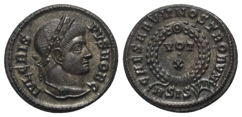 Crispus (Caesar 317 - 326 n. Chr.).

 Follis (Bronze). 321 - 324 n. Chr. Sisci...