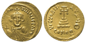 Constans II. (641 - 668 n. Chr.).

 Solidus (Gold). 641 - 644 n. Chr. Constantinopolis.
Vs: d N CONSTAN - TINUS P P AVC. Bartlose Büste mit Krone, ...