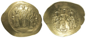 Romanus IV. Diogenes (1068 - 1071 n. Chr.) und Eudokia.

 Histamenon nomisma (Gold). 1068 - 1071 n. Chr. Constantinopolis.
Vs: Michael mit Labarum ...