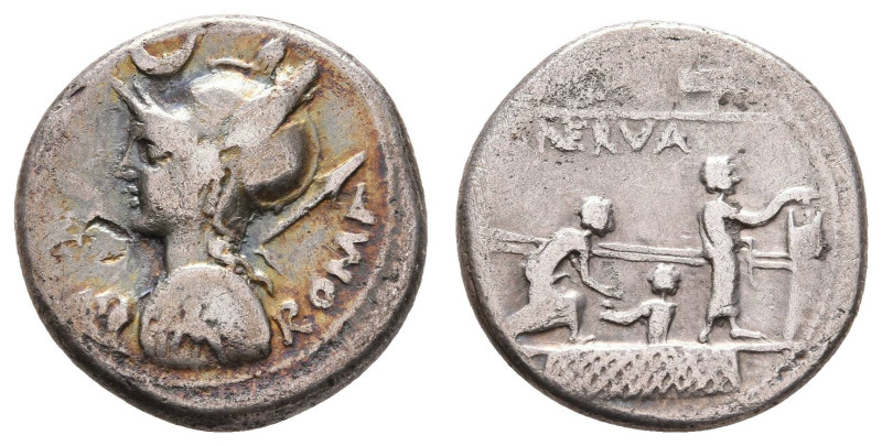 Antike Römer
Münzen Römische Republik P. Licinius Nerva, Denar (3,61g), 113/112...