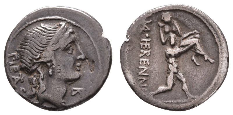 Antike Römer
Münzen Römische Republik M. Herennius, Denar (3,76g), 108/107 v. C...
