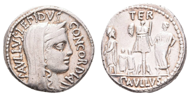 Antike Römer
Münzen Römische Republik L. Aemilius Lepidus Paullus, Denar (3,95g...