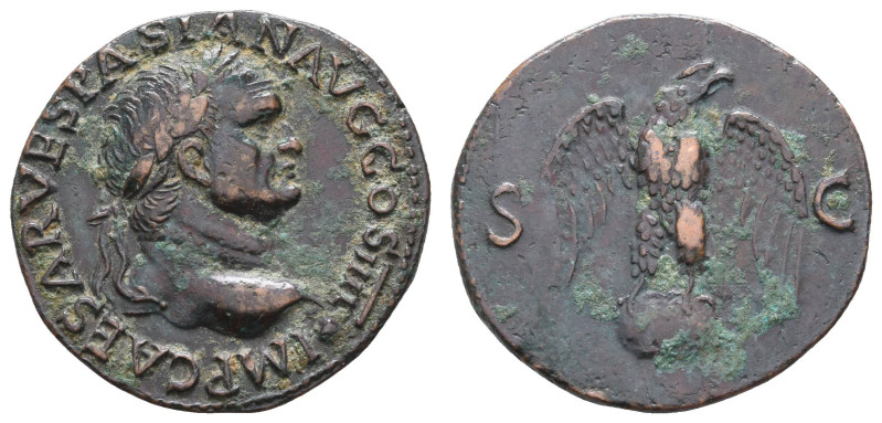 Antike Römer
Münzen Römische Kaiserzeit Vespasianus, 69-79, As (10,46g), Rom. A...