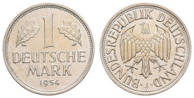 Bundesrepublik Deutschland
 1 Mark, 1954, J, wz. Kratzer, f. st. J. 385