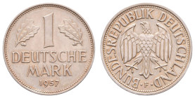 Bundesrepublik Deutschland
 1 Mark, 1957, F, st. J. 385