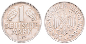 Bundesrepublik Deutschland
 1 Mark, 1957, G, st. J. 385