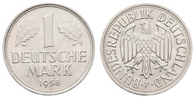 Bundesrepublik Deutschland
 1 Mark, 1958, F, st. J. 385