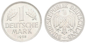 Bundesrepublik Deutschland
 1 Mark, 1958, G, wz. Kratzer, st. J. 385