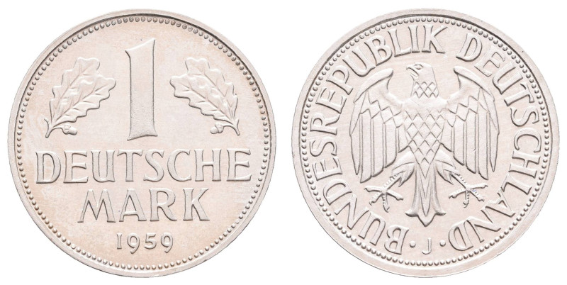 Bundesrepublik Deutschland
 1 Mark, 1959, J, st. J. 385