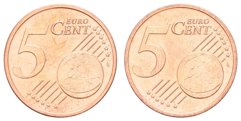 Bundesrepublik Deutschland
 5 Cent, o.J., Zwitterprägung - Beidseitige Prägung ...