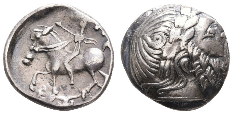 Antike Kelten
 Siebenbürgen, Tetradrachme (13,80g), ca. 3./2. Jh. v. Chr. Typ W...