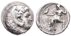 Antike Griechen
Makedonien Tetradrachme (16,96g), Philip III Arrhidaios, 323-317 v. Chr., geprägt unter Koinos ca. 322-320 v. Chr., Susa. Av: Herakle...
