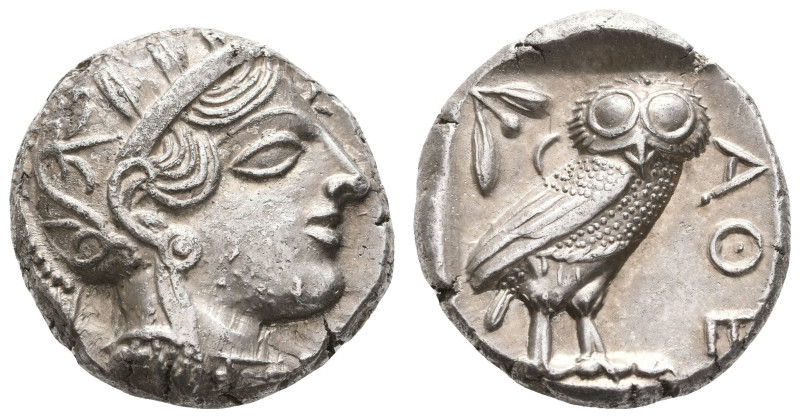 Antike Griechen
Attika Athen, Tetradrachme (17,16g), ca. 454-404 v. Chr. Av: At...