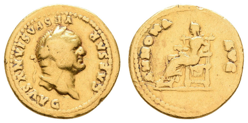 Antike Römer
Münzen Römische Kaiserzeit Vespasianus, 77-78, Aureus (7,01 g), Ro...