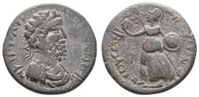 Antike Römer
Münzen der Römischen Provinzen Kilikien, Augusta, Æ (11,83g), Commodus, 177-192. Av: Büste nach rechts, darum Umschrift. Rev: Athena mit...