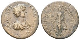 Antike Römer
Münzen der Römischen Provinzen Pontus, Sebastopolis/Heracleopolis, Æ (13,59g), Geta, 198-209. Av: Büste nach rechts, darum Umschrift. Re...