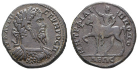 Antike Römer
Münzen der Römischen Provinzen Thrakien, Philippopolis, Æ (14,43g), Septimius Severus, 193-211. Av: Büste nach rechts, darum Umschrift. ...