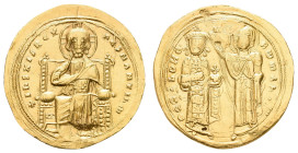 Antike Byzanz
 Romanus III., Argyrus, 1028-1035, Gold Histamenon Nomisma (4,38g), Konstantinopel. Av: Thronender Christus von vorn, darum Umschrift. ...