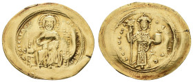 Antike Byzanz
 Constantin X., Ducas, 1059-1067, Gold Histamenon Nomisma (Scyphat, 4,12g), Konstantinopel. Av: Thronender Christus von vorn, darum Ums...