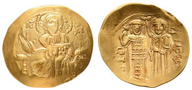 Antike Byzanz
 Johannes III., 1222-1254, Hyperpyron (4,49g), Gold, Magnesia. Av: Thronender Christus von vorn. Rev: Von Jungfrau Maria bekrönter, ste...