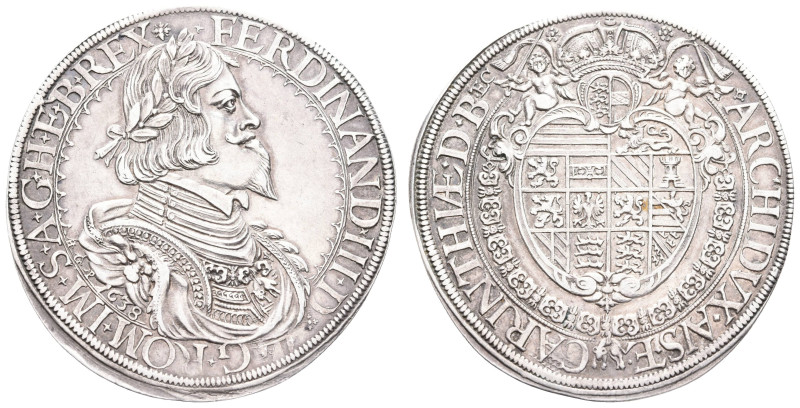 Münzen des Römisch Deutschen Reiches
 Taler, 1638, Ferdinand III., St. Veit, Da...