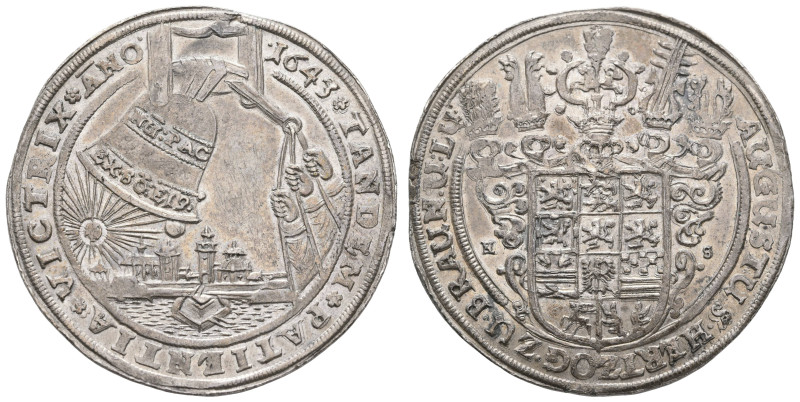 Deutschland bis 1800 Braunschweig-Wolfenbüttel Herzogtum
 Taler, 1643, August d...