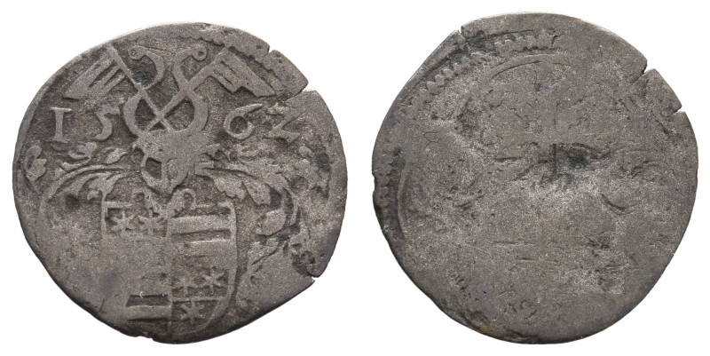 Deutschland bis 1800 Erbach Grafschaft
 Dreier (1/84 Taler), 1562, Georg III., ...