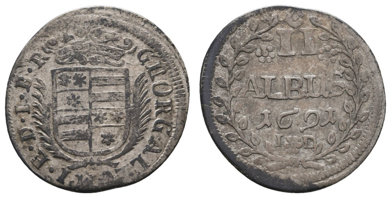 Deutschland bis 1800 Erbach Grafschaft
 2 Albus, 1691, Georg Albrecht II., Fürs...