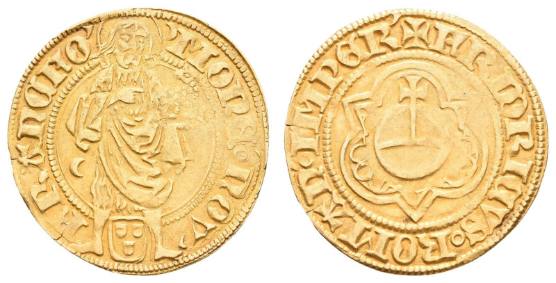 Deutschland bis 1800 Frankfurt Stadt
 Goldgulden, o.J. (1460-1490), mit Titel F...