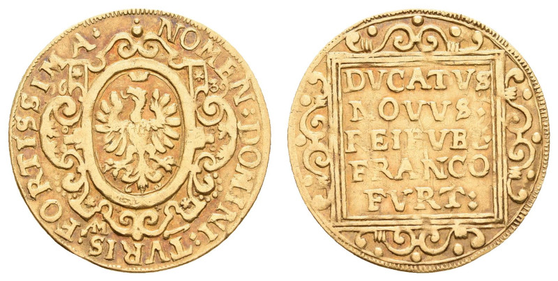 Deutschland bis 1800 Frankfurt Stadt
 Dukat, 1636, Fb. 972, ss.