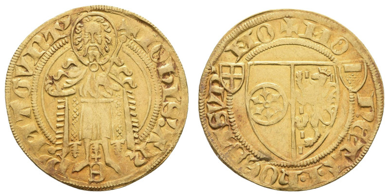 Deutschland bis 1800 Mainz Erzbistum
 Goldgulden (3,44g), o.J. (1414-1417), Joh...