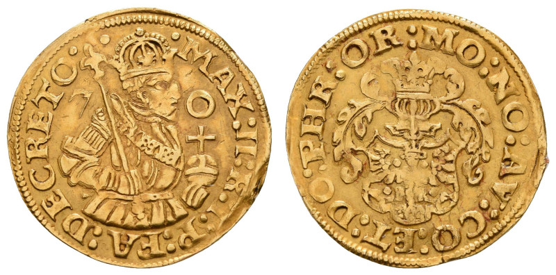 Deutschland bis 1800 Ostfriesland Grafschaft
 Goldgulden (3,28g), 1570, Edzard ...