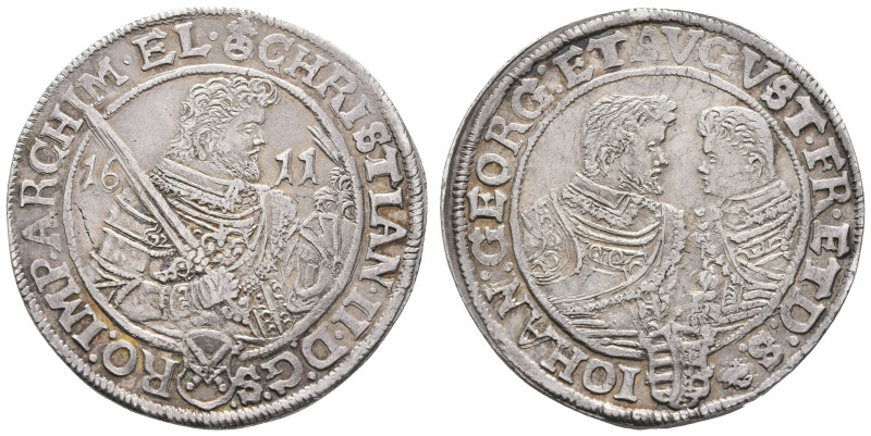 Deutschland bis 1800 Sachsen Albertinische Linie Kurfürstentum
 Taler, 1611, Ch...