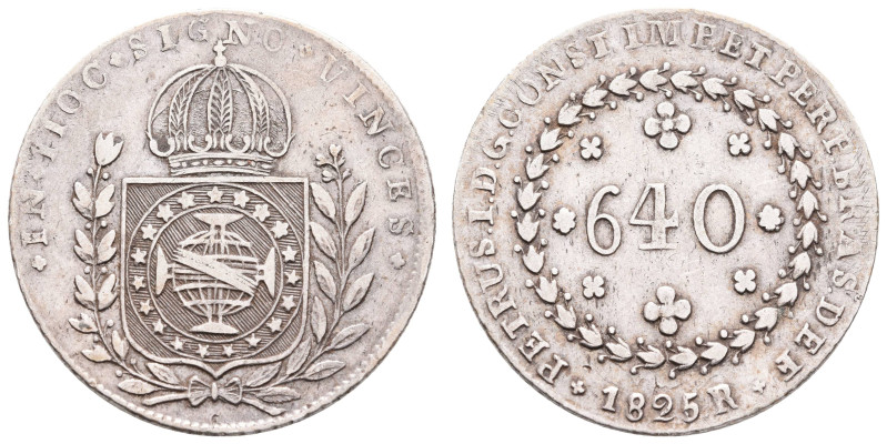 Europa und Übersee Brasilien
 640 Réis, Rio de Janeiro, 1825, R, Peter II., KM ...