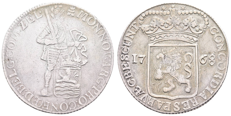 Europa und Übersee Niederlande
 Zeeland, Silberdukat, 1768, Dav. 1848, ss.