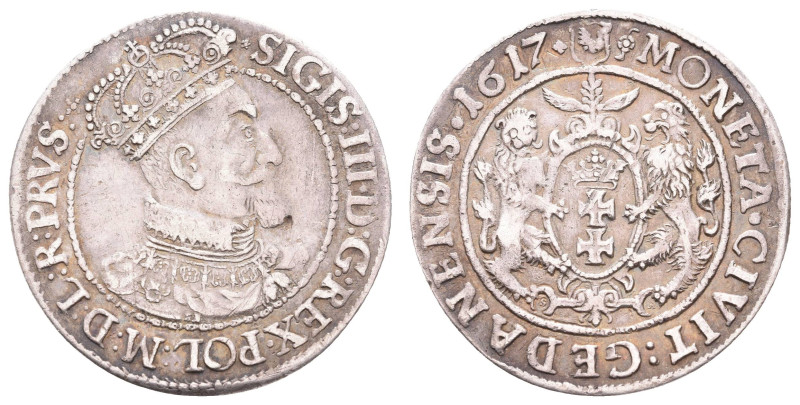 Europa und Übersee Polen
 Danzig, Ort (1/4 Taler), 1617, Sigismund III., Gumows...