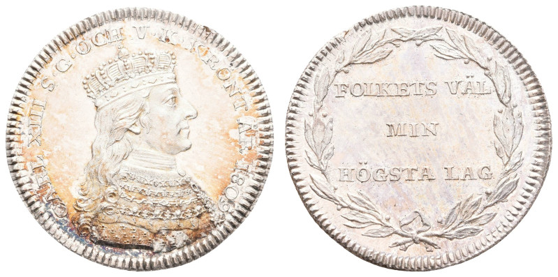 Europa und Übersee Schweden
 1/3 Riksdaler, 1809, Karl XIII., Stockholm, auf se...