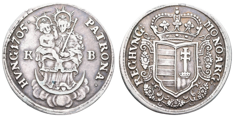 Europa und Übersee Ungarn
 1/2 Taler, 1705, Ungarische Malkontenten, Kremnitz, ...